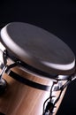 Wood Conga Drum Isolated On Black