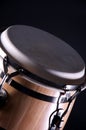 Wood Conga Drum Isolated On Black Royalty Free Stock Photo
