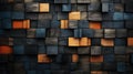 Wood cubes background use for multipurpose shape and textured wooden backdrop