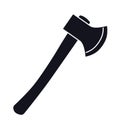 Wood cutter axe vector icon Royalty Free Stock Photo