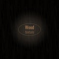 Wood dark black texture vector background. Dark wood cutting board texture design, wall, table or floor surface. Wooden Royalty Free Stock Photo