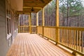 Wood Deck/Porch on House Royalty Free Stock Photo