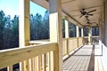Wood Deck/Porch on House Royalty Free Stock Photo