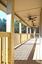 Wood Deck/Porch on House Royalty Free Stock Photo