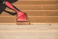 Wood Deck Staining Royalty Free Stock Photo