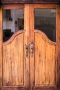 Wood door to your home. Royalty Free Stock Photo