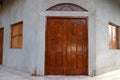 Wood door and windows from a house Royalty Free Stock Photo