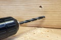 Wood drill Royalty Free Stock Photo