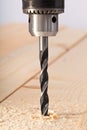 Wood drill bit and head Royalty Free Stock Photo