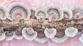 Wood ear mushroom auricularia auricula judae on soft pastel colored background
