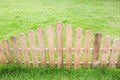 Wood Fence with grass