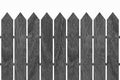 Wood fence isolated Royalty Free Stock Photo