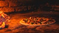 Wood fired traditional pizza pizzeria