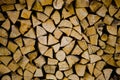 Wood for the fireplace. Royalty Free Stock Photo