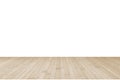 Wood floor in sepia brown with empty white wall interior background