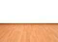 Wood floor texture in light color tone isolated on white background