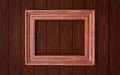 Wood frame on paneling