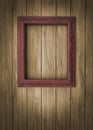 Wood frame on paneling