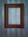 Wood frame on paneling