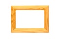 Wood frame or photo frame isolated on the white background. Object with clipping path Royalty Free Stock Photo