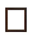 Wood frame or photo picture frame isolated on the white background Royalty Free Stock Photo