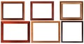 Wood frame with simple design.