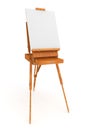 Wood french easel 3D