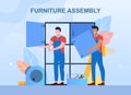 Wood furniture assembly