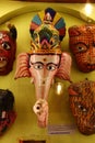 Wood Ganesha mask, India