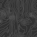 Wood grain black texture. Seamless wooden pattern. Abstract line background. Vector Royalty Free Stock Photo