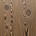 Wood grain pattern featuring distinct knots and textured lines in a light brown hue. Royalty Free Stock Photo