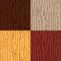 Wood grain texture set. Seamless wooden pattern. Abstract background. Royalty Free Stock Photo