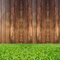 wood and grass texture background Royalty Free Stock Photo