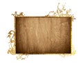 Wood grungy background frame Royalty Free Stock Photo