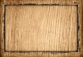 Wood grungy background frame Royalty Free Stock Photo