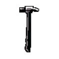 wood hammer tool game pixel art vector illustration