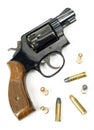 Wood Handle Revolver 38 Caliber Pistol Handgun