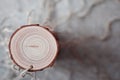 Wood handmade medals with linen twine