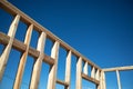 Wood Home Framing Abstract At Construction Site Royalty Free Stock Photo