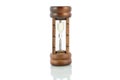 Wood hourglass countdown start isolate Royalty Free Stock Photo