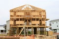 Wood house contruction, american wooden structure