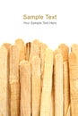 Wood ice-cream stick in white background Royalty Free Stock Photo