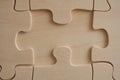 Wood jigsaw element Royalty Free Stock Photo