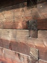 Wood jointing at an old house Royalty Free Stock Photo