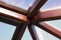 Wood joints conservatory roof