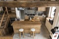 Wood kitchen in cottage style