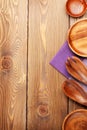 Wood kitchen utensils