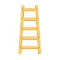 Wood ladder icon flat isolated vector