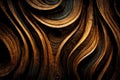 Wood larch texture of cut tree trunk, close-up. Wooden pattern Royalty Free Stock Photo