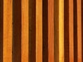 Wood Lath Wall background on horizontal planks Royalty Free Stock Photo